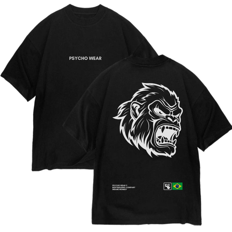 Oversized Psycho Insane Monkey - Preto