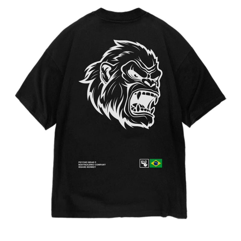 Oversized Psycho Insane Monkey - Preto