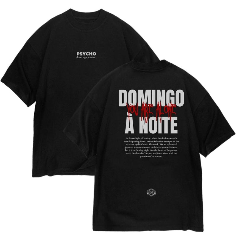 Oversized Domingo à Noite - Preto