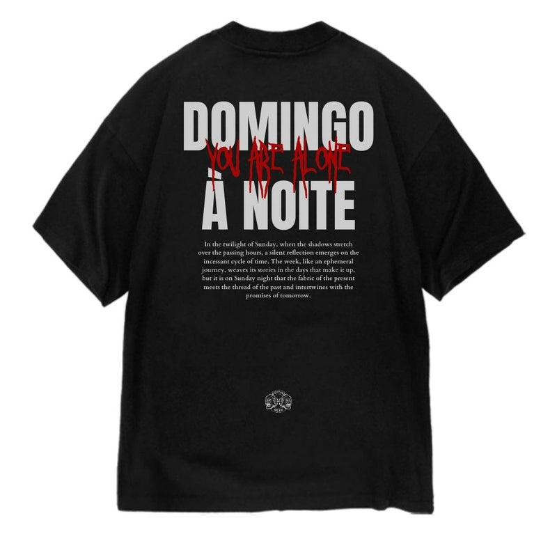 Oversized Domingo à Noite - Preto