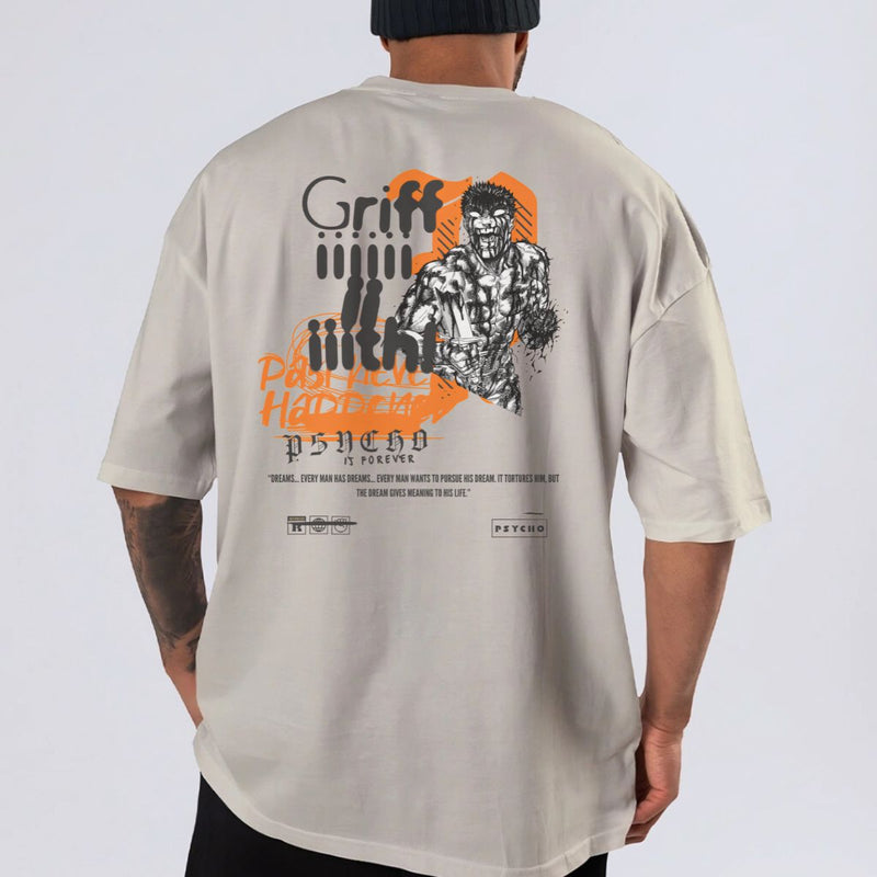 Oversized Guts Scream Berserk - Off White