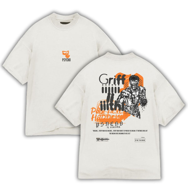 Oversized Guts Scream Berserk - Off White