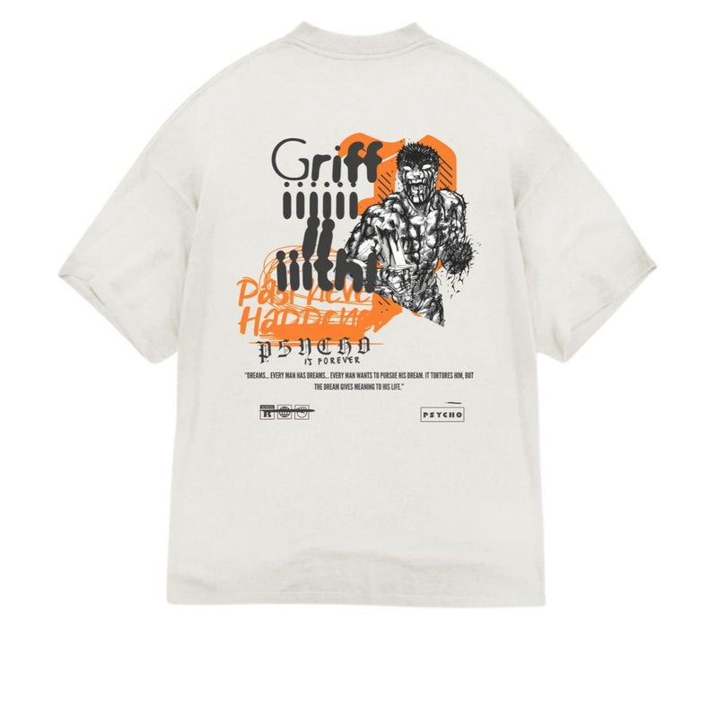 Oversized Guts Scream Berserk - Off White