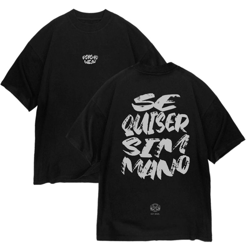 Oversized Se Quiser Sim - Preto