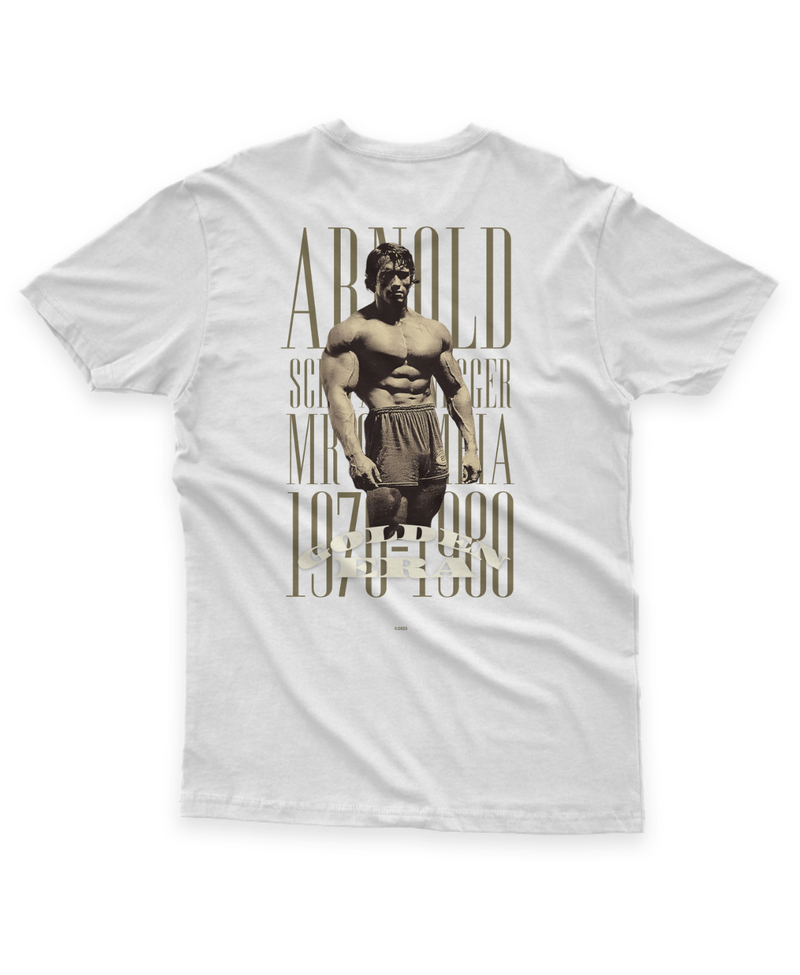 Camiseta Arnold Golden Era Estampa Costas - Psycho Wear