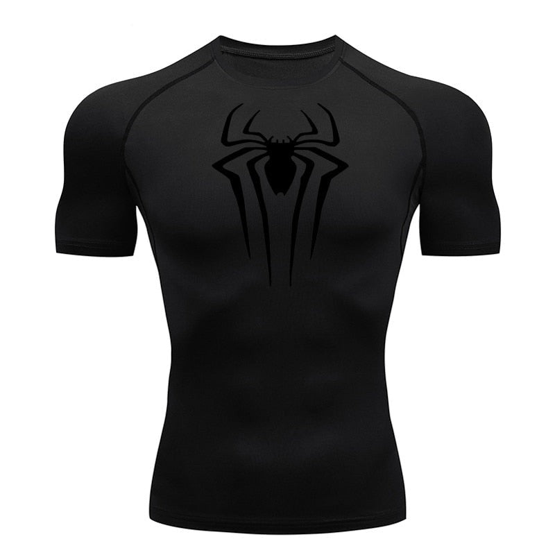 Camiseta Gym Spiderman Full Preto