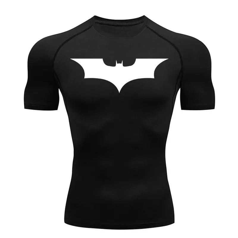 Camiseta Gym Batman Preto/Branco