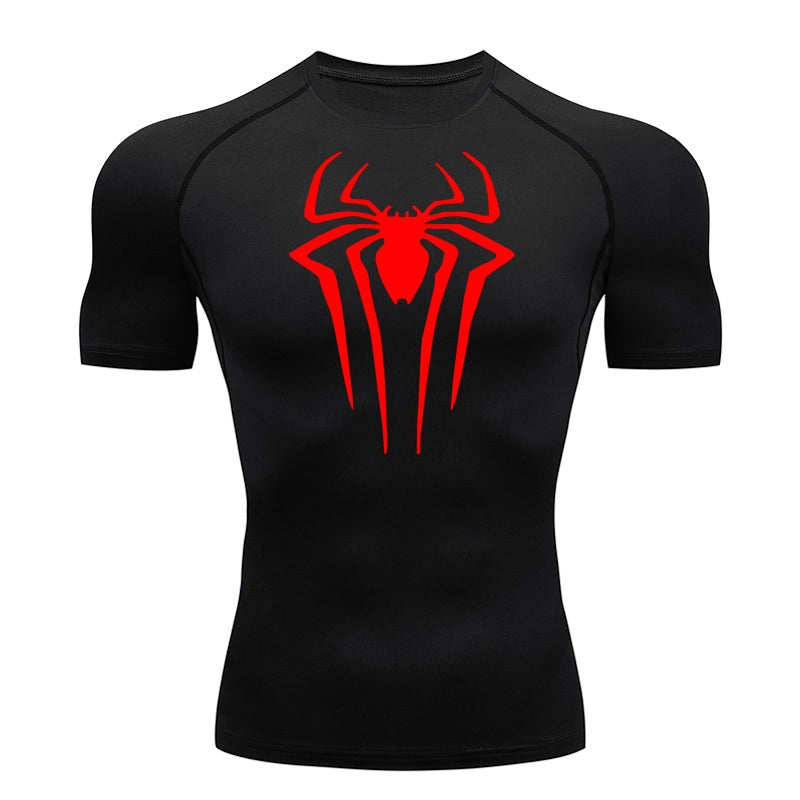 Camiseta Gym Spider Man Preto/Vermelho