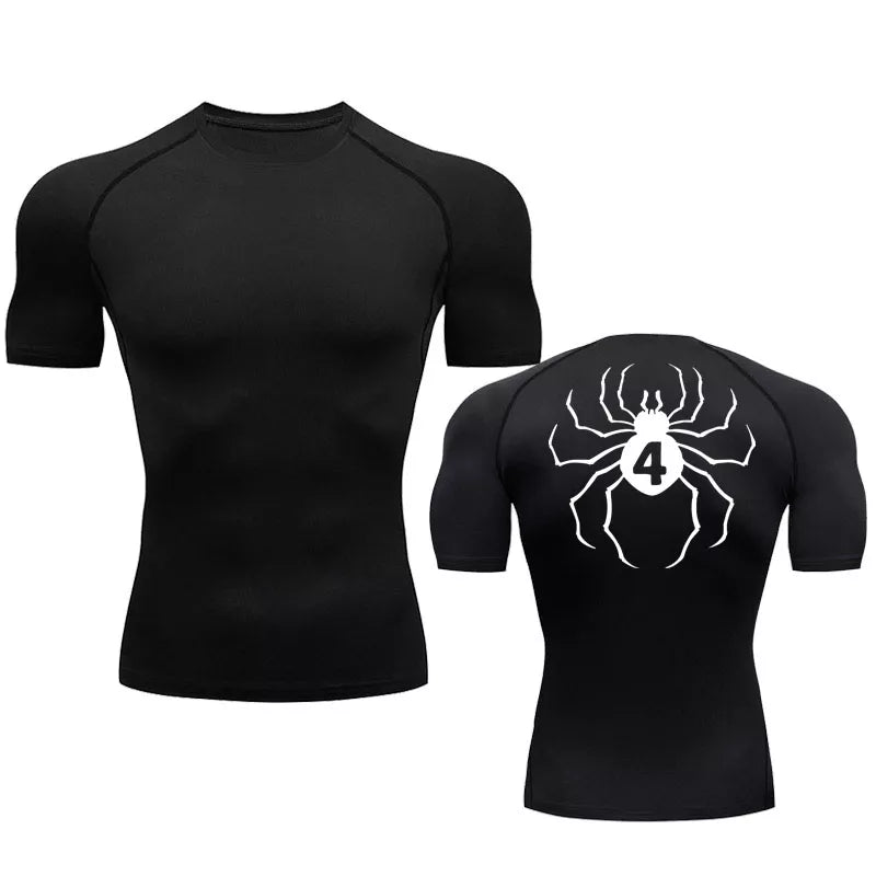 Camiseta Gym Spider Preto/Branco (Costas)